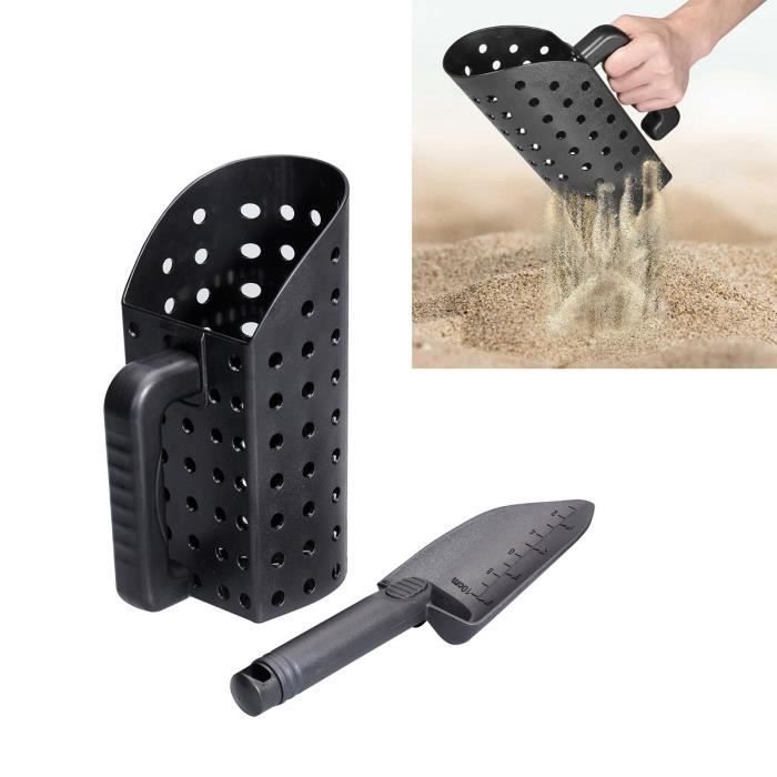 Pelle Et Tamis De Détection De Métaux - ABS Résistant - Capacité 1,2 Gallon (1,9L) - Léger Et Portable - Pour Plage, Chasse Au Trésor - 10