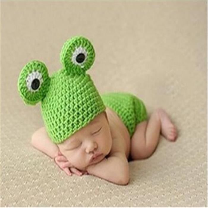 Ensemble fantaisie au crochet pour nouveau-né pour bébé fille - 3 mois - France