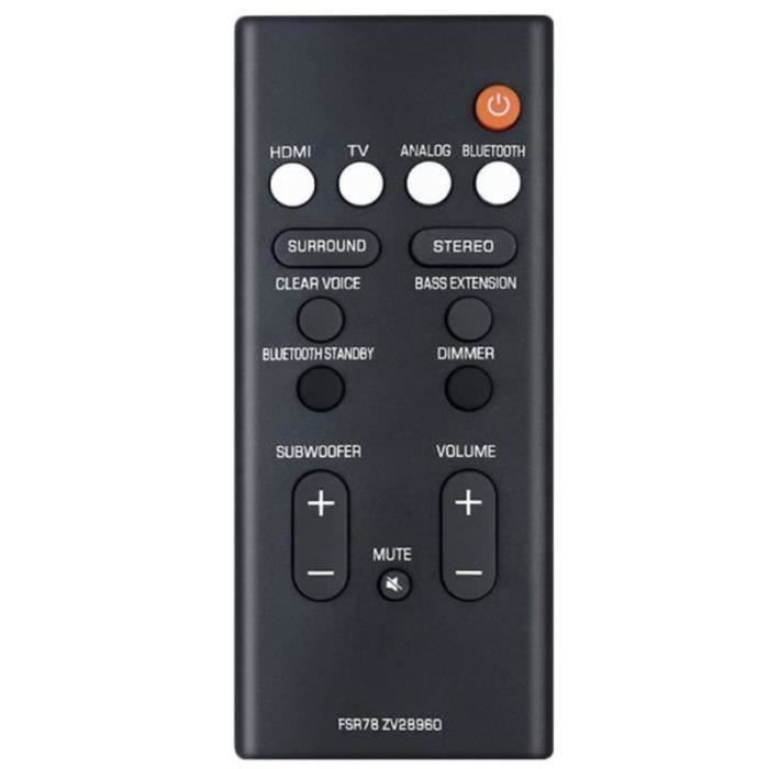 VINABTY Telecomando Di Ricambio FSR78-ZV28960 Per Soundbar Yamaha YAS-106, ATS-1060 - 2