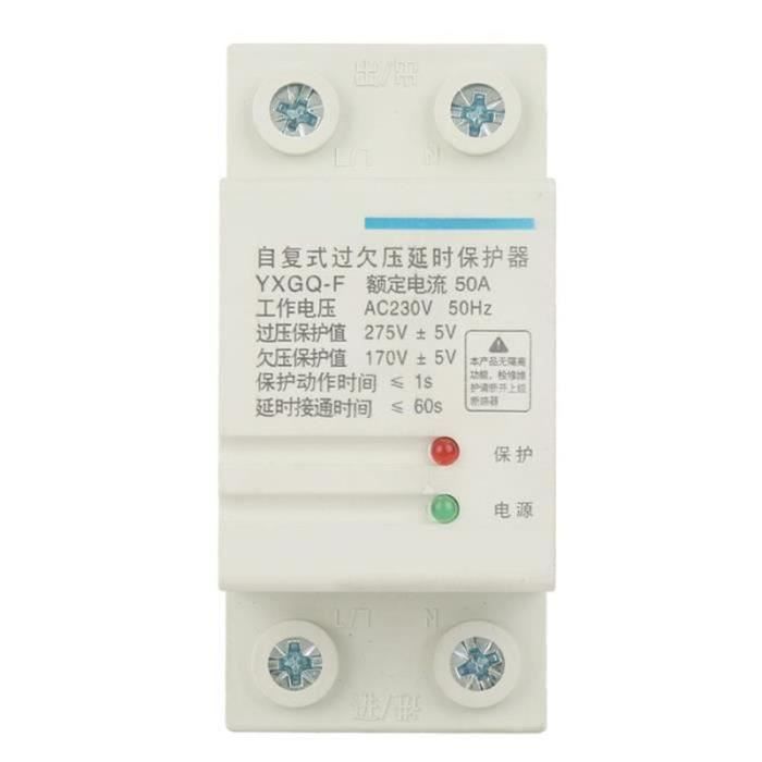 Relais Protection Surtension/Sous-tension DVRD - DC48V - Montage Rail DIN - Pour Circuit CC