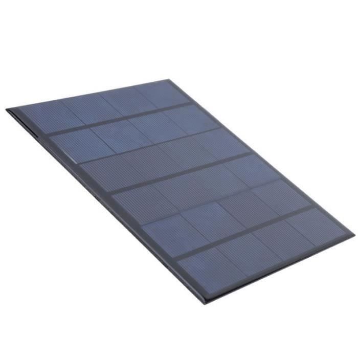 3pcs Panneau Solaire Mini DC 6V 1W Polycristallin - Module DIY Avec Câble 30cm 110x60mm