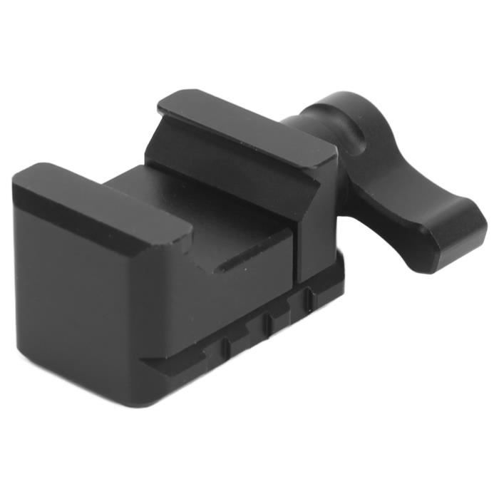 Pince OTAN Universelle En Alliage D'Aluminium - Pull Out Design Avec 1/4" Et 3/8" + Trou ARRI - Pour Caméra, Micro, LED