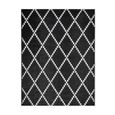 Tapis d'extérieur en plastique tressé - 150x220cm - Noir - Réversible - 100% polypropylène - TUNIS-1