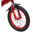 Vélo enfant 14'' CARS - FLASH MCQUEEN / Disney équipé de 2 freins, bidon-porte bidon, pneus gonflables, plaque avant,-1