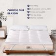 BedStory Surmatelas 160 x 200cm - Confort Microfibre- moelleux et doux-1