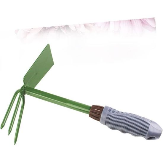 YARNOW Houe De Jardinage à Creuser Double Face - Outil Désherbage Acier Robuste, Pour Ameublir, Planter, Retirer Mauvaises Herbes, Balcon, Potager, Extérieur