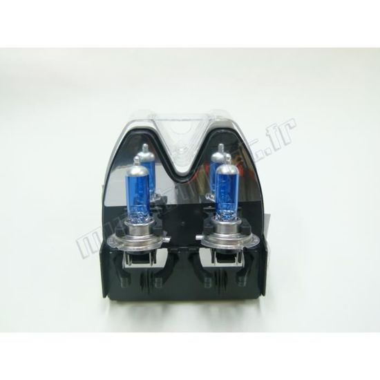 Ampoules H7 Halogène Xenon Look 55W SUPER WHITE 8500K – Pour BMW Série 1 E87, Homologuées Route, Lot De 2