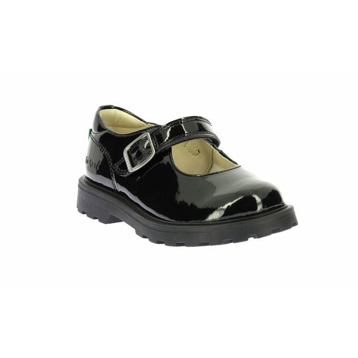 Escarpins/babies Kickers Noirs En Cuir Pour Femme – Taille 40 EU, Talon Plat, Neufs Avec Emballage