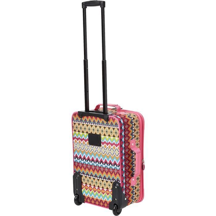 Runway Jeu De Valises Rigides Blanc, Valise À Main Et Extensible De