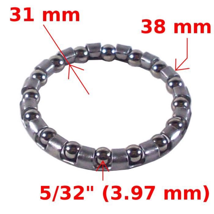 Roulement à Billes Rotatif En Acier Inoxydable – Pour Vélo D’appartement – Remplacement Facile – Diamètre Intérieur 33,5 Mm