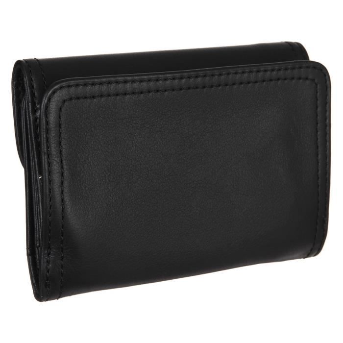 LANCASTER Portefeuille Cuir de Vachette MADEMOISELLE ANA Noir