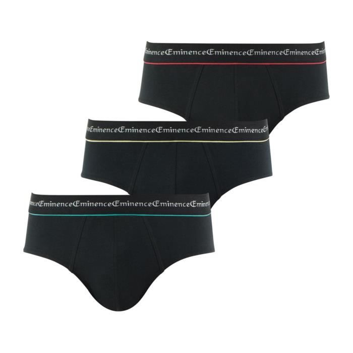 Lot de 3 slips homme Business Noir