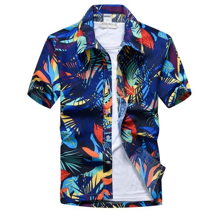 Chemisette clearance hawaienne homme