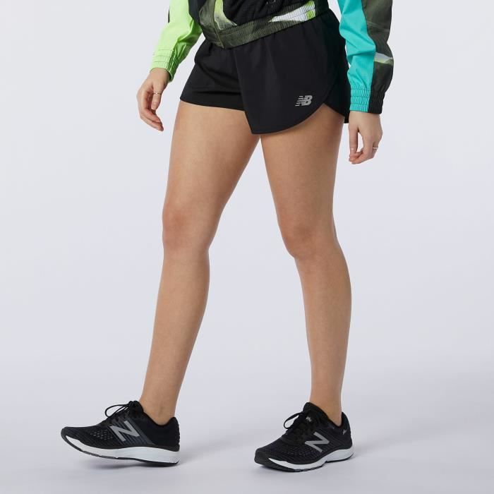 Short de running femme New Balance Accelerate 2.13 cm noir Cdiscount Sport