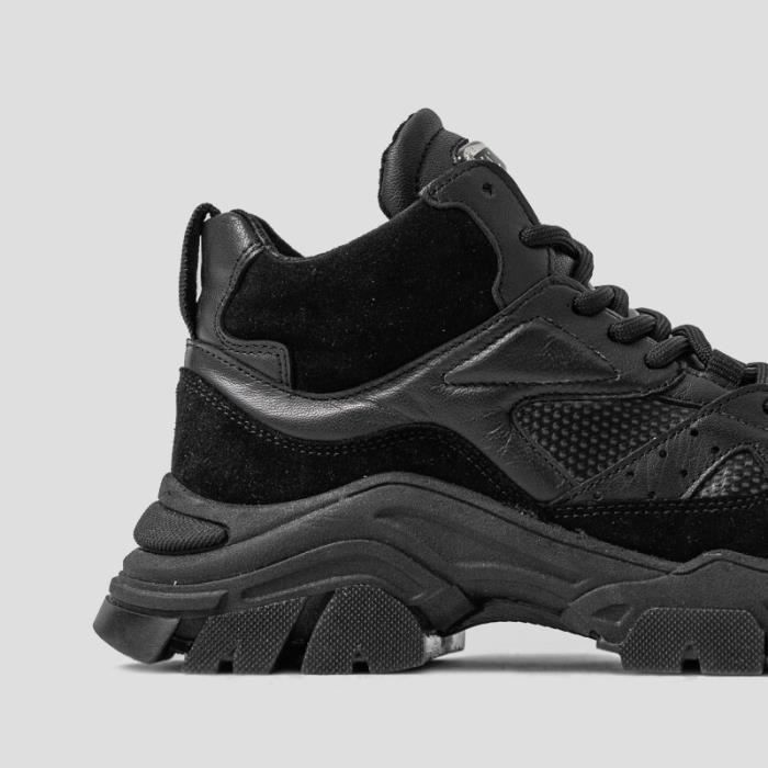 Baskets femme Bronx Tayke Over noir Noir Cdiscount Chaussures