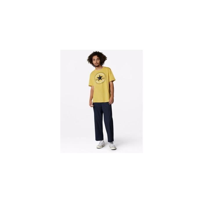 T shirt converse homme jaune discount