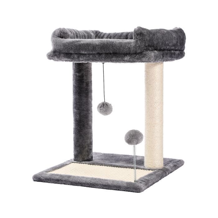 Arbre à chat bois Griffoir pour chat Champignon Design Sisal -A