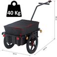 Remorque vélo avec bâche - Bc-elec - TC3003 - 76L - 40kg-2