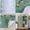 DAMILY® Papiers peints Style modernes Papier Peint Autocollant, motif de fleur de prunier 45CMx10M-2