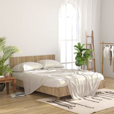 VidaXL Tête de Lit à LED, Tête de Cadre de Lit, Accessoire de Lit Double, Meuble de Chambre à Coucher Maison Intérieur, 837348 - Maison