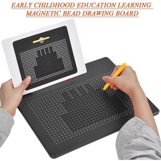 Tableau Magnétique à Billes Goviox – Ardoise Magique 21,5 Cm, Stylo Inclus, éducatif, Pour Enfant 3-6 Ans