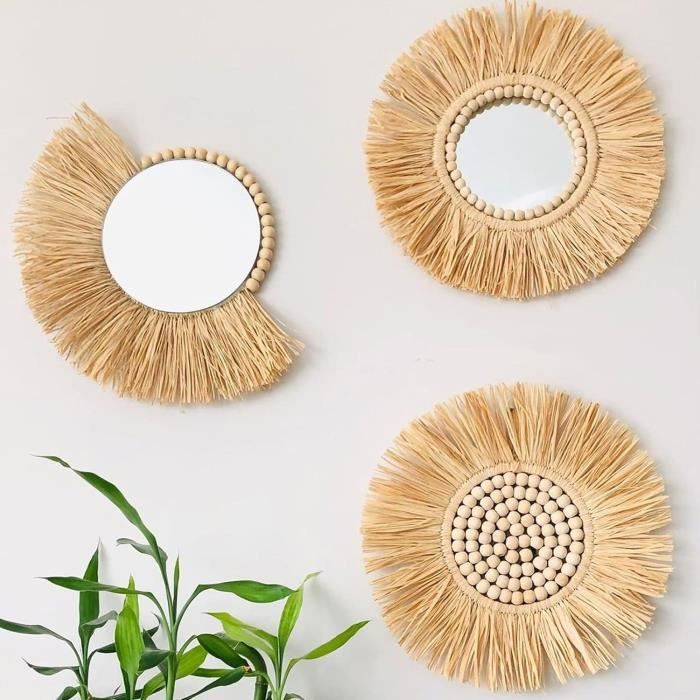 Miroir Marocain En Bois – Style Oriental – Déco Murale Vintage