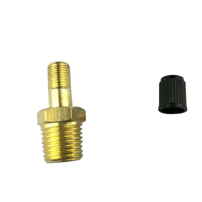 Double Vanne De Remplissage D'air En Laiton Massif 14 NPT MPT