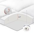 BedStory Surmatelas 160 x 200cm - Confort Microfibre- moelleux et doux-3