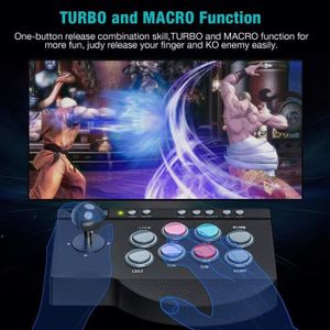 Manette Arcade Joystick Pro Turbo Pour PC, PS3, Xbox 360 - Neuf, Marque Datel, Câblée, Couleur Blanc