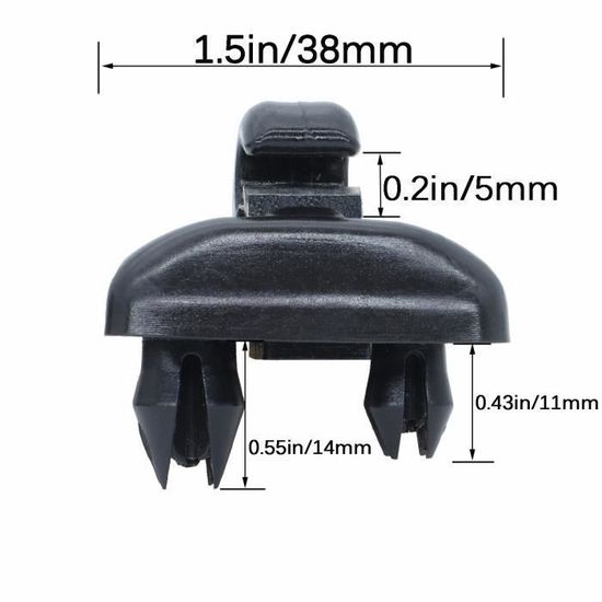 2 Crochets Pare-soleil Pour Audi A1 A3 A4 A5 A6 A7 Q3 Q5 Q7 TT - Références 8U0857562A, 8E0857563A - Clip Plastique De Remplacement