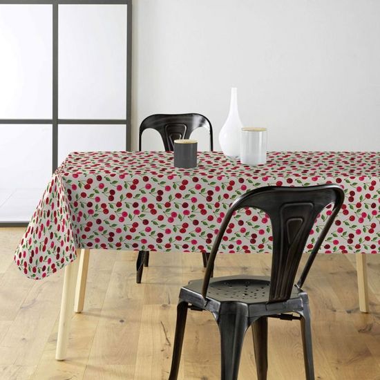 Nappe Cirée Antitache ALGARVE Orange - Largeur 140 Cm, Style Méditerranéen, Neuve Avec étiquettes