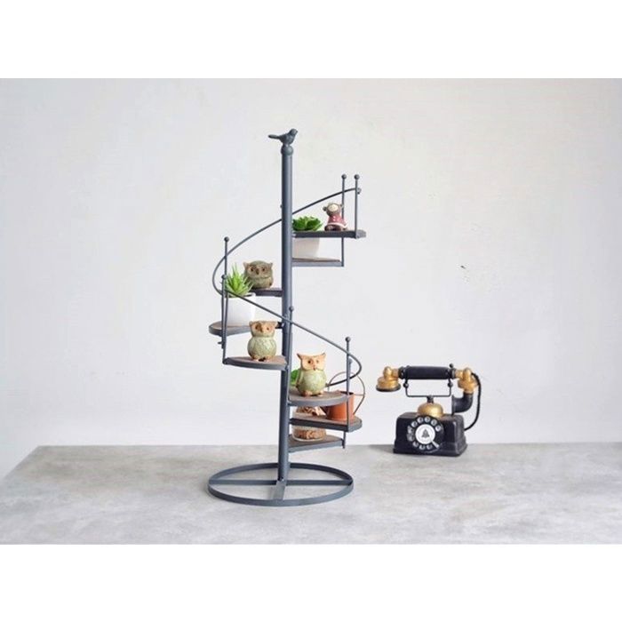 Ziwijity Lot De 5 Supports De Plantes En Métal Noir Anti-Rouille – Idéal Intérieur Et Extérieur, Jusqu'à 50 Kg Par Support