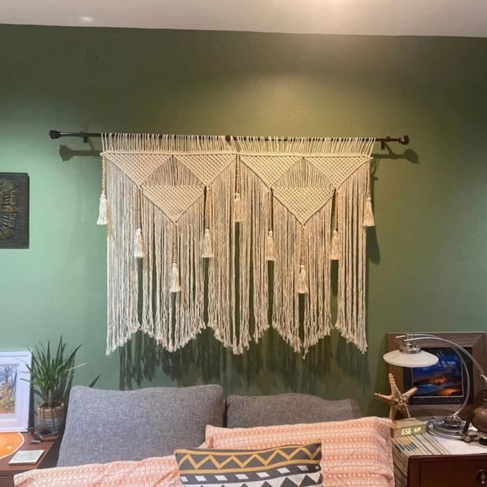 Tapisserie Tissée, Tenture Murale Tissee en Macrame Boho Feuille Plume Fait Main Ornements en Coton Décorations d'appartement Décor | Leroy Merlin Tapisserie Tissée, Tenture Murale Tissee en Macrame Boho Feuille Plume Fait Main Ornements en Coton Décorations d'appartement Décor | Leroy Merlin
