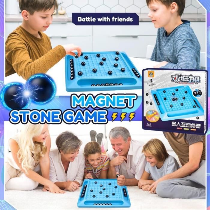 ZITUZY – Échiquier Magnétique De Voyage – Jeu De Stratégie 2 Joueurs, Aimants Puissants, Sac De Rangement – Dès 6 Ans