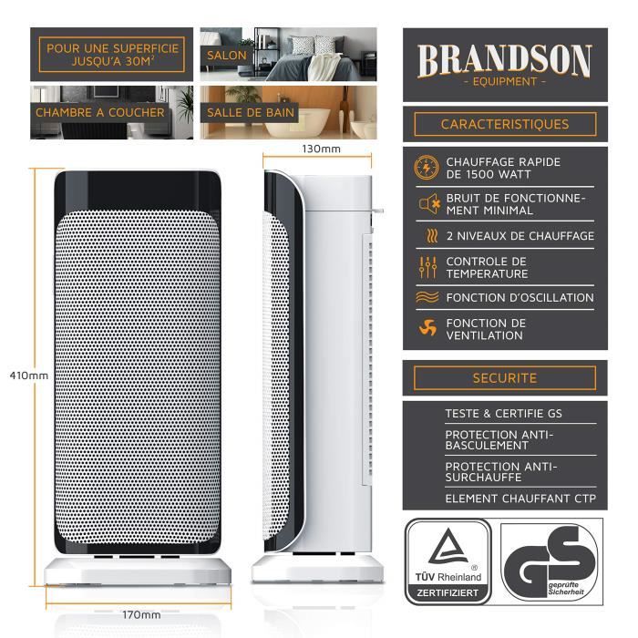 Radiateur Soufflant À Économie D'Énergie 2000W Eco Radiateur Electrique Céramique Chauffage D