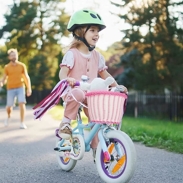 Panier Velo Enfant, Tricotage à la Main Panier de Guidon de Vélo