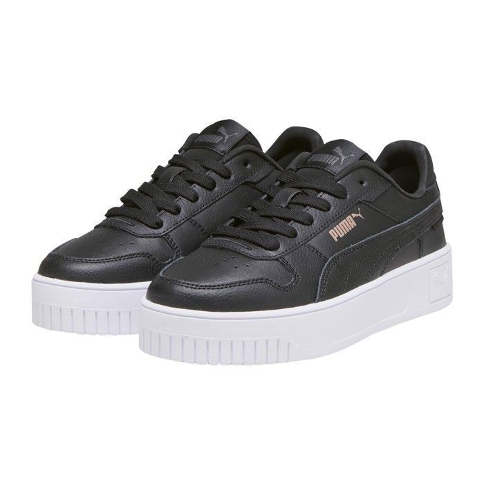 Baskets femme Puma Carina Street noir noir or rose Noir noir or