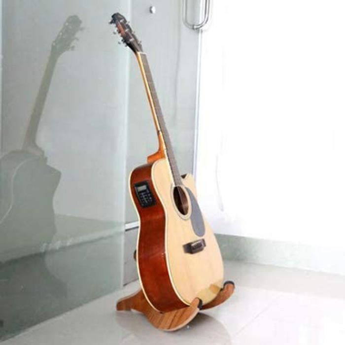 Acheter Support de support de guitare pliable universel, support  d'instrument à cordes en bois massif d'acajou, lapin mignon
