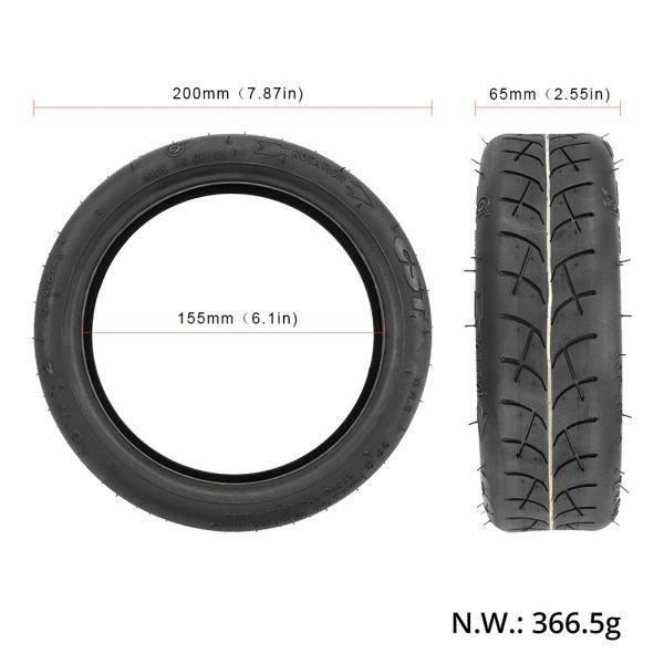 Pneu Solide Pour Trottinette électrique 8.5x2 - AMwrap - Caoutchouc Antidérapant