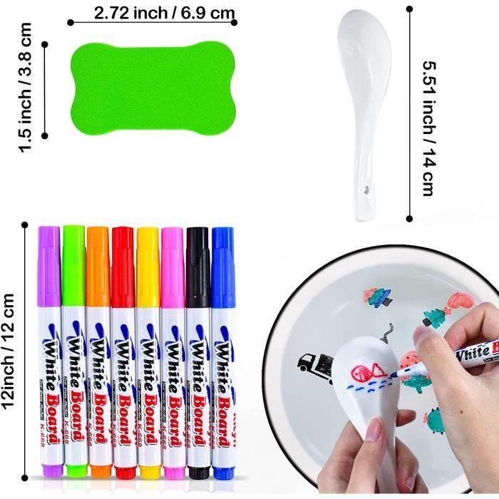 Boite de 12 Marqueurs pour tableau blanc effaçable à sec THINK pointe en feutre Durable 1