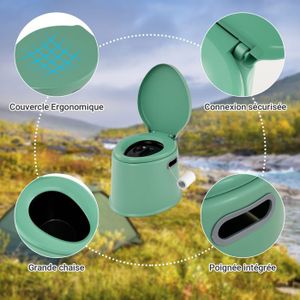 Grand MAISON &781445 Toilette portable de camping WC Cuvette Pack WC