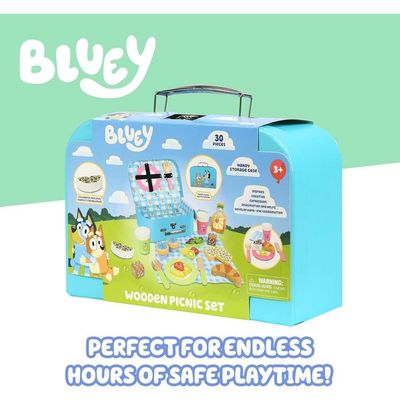 Set De Jeu Bluey – Restaurant De Luxe – Cuisine En Bois – Avec Four, évier, Frigo Et Accessoires – Dès 3 Ans