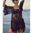 Retro Sexy Robe De Plage Chemise Top Boho Transparente En
