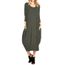 Robe A Col Rond Pour Femme Coupe Ample Layering Khaki Manches Longues Eu 52 54 Grande Taille Uk 24 26 Khaki Manches Longues Achat Vente Robe Cdiscount