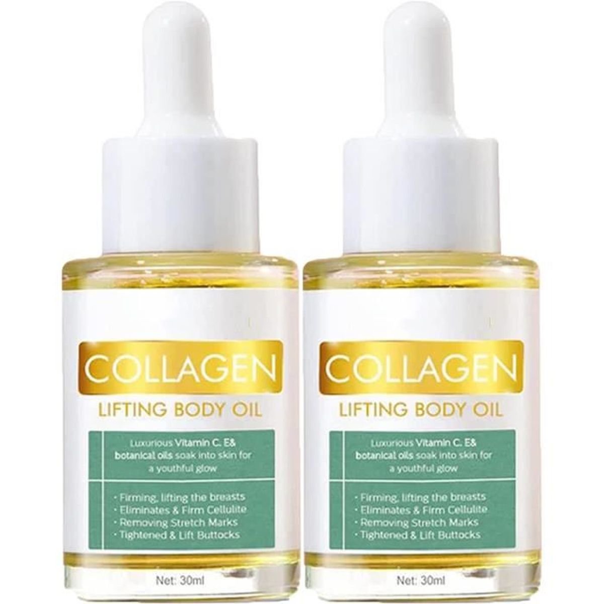 2pc Revitalizing Collagen Lifting Body Oil, Collagen Lifting Body Oil