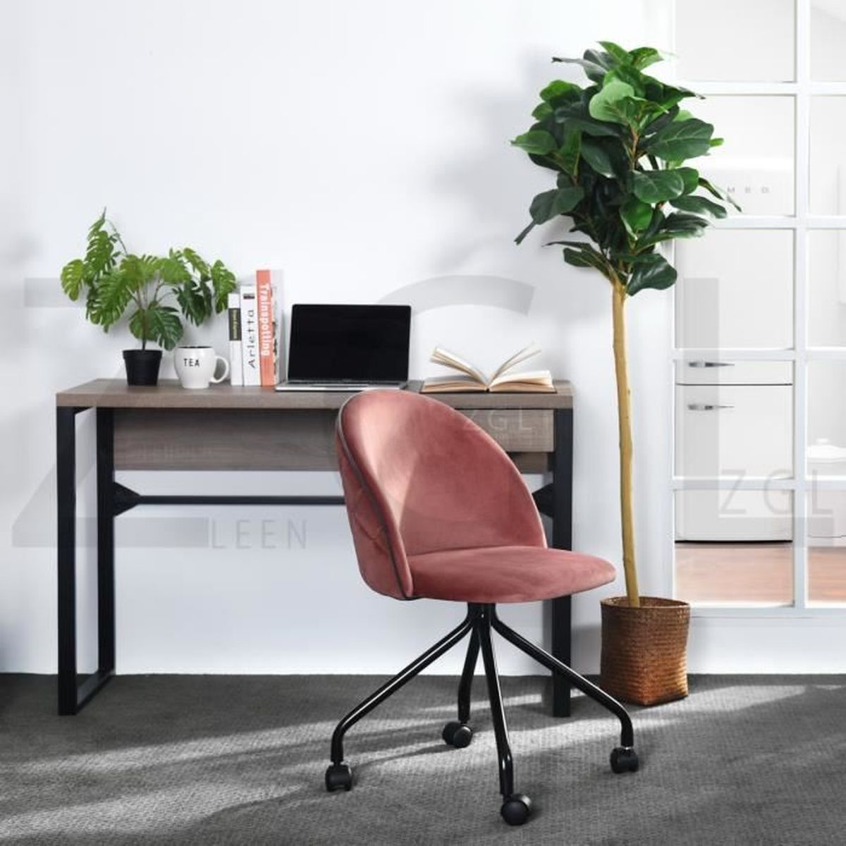 Chaise De Bureau Fauteuil Velours Rose Hauteur Reglable Roulettes Pivotantes Look Retro Vintage Achat Vente Chaise De Bureau Rose Soldes Sur Cdiscount Des Le 20 Janvier Cdiscount