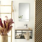 MOB-IN Ensemble lave-mains WILO grande largeur avec robinet et miroir 60cm