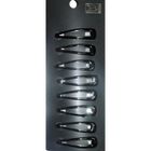 GRIBOUILLE IMPORT Barrettes Metal Cheveux Lot Plaque Accessoire Coiffure Coiffer - Couleur:Noir Longueur:4,5