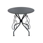 VENTE-UNIQUE Table de jardin en fer forgé GUERMANTES - anthracite