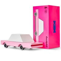 Voiture jouet en bois Candycars - Berline rose - Pour enfant de 3 ans et plus - Candylab